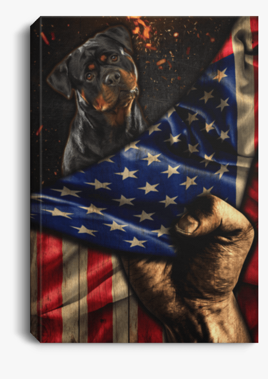 American Flag Pitbull Blanket, HD Png Download