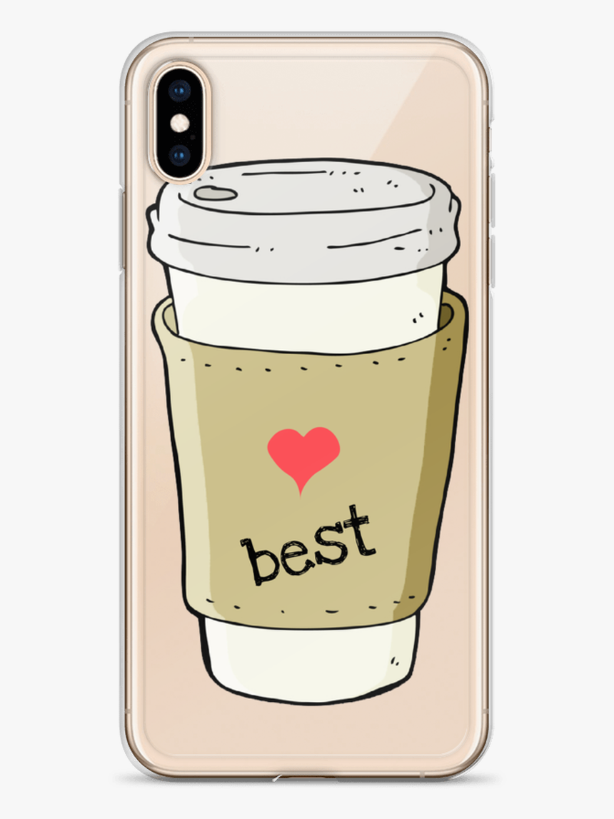 Best Friends Coffee And Donuts Iphone Case For All - Cartoon, HD Png Download