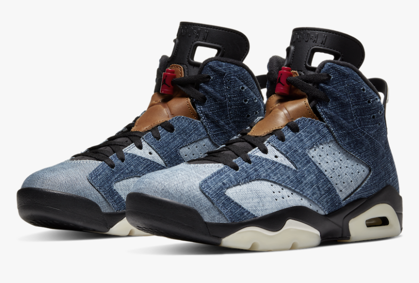 Nike Dropped The Air Jordan 6 Washed Denim, A Denim - Jordan 6 Washed Denim, HD Png Download