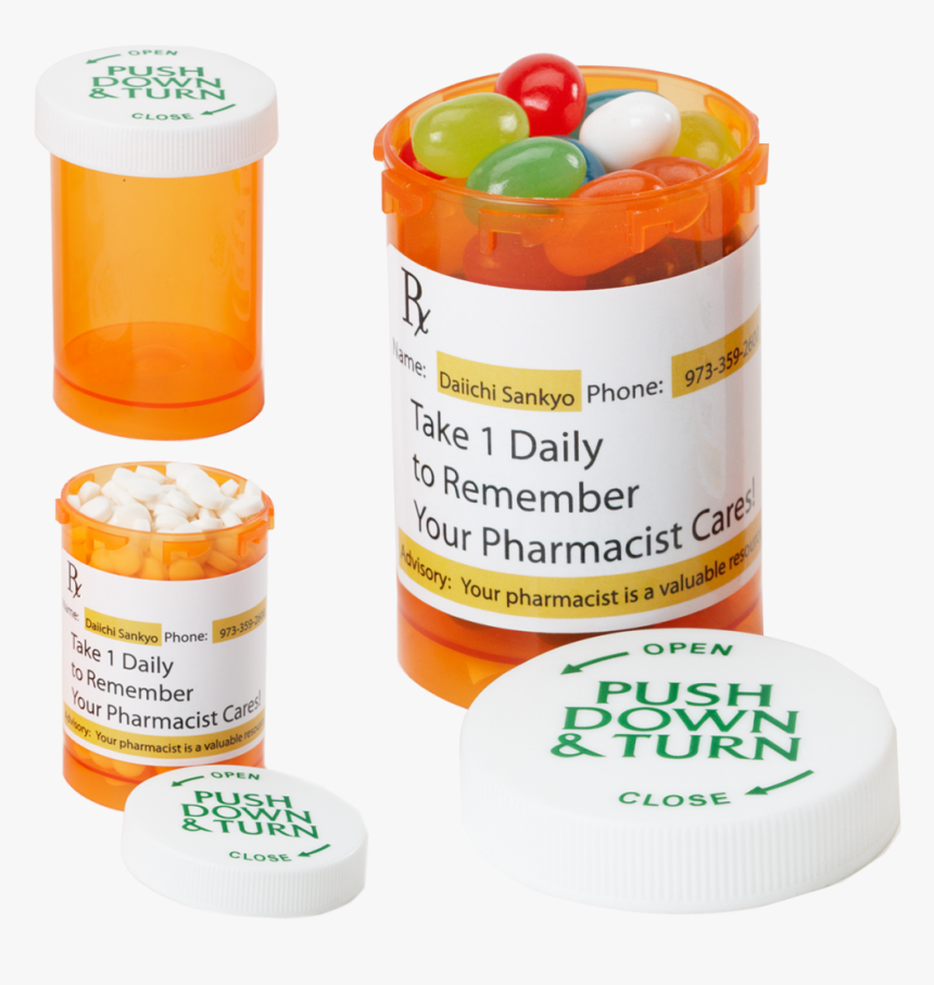 Jelly Beans In Pill Bottle, HD Png Download