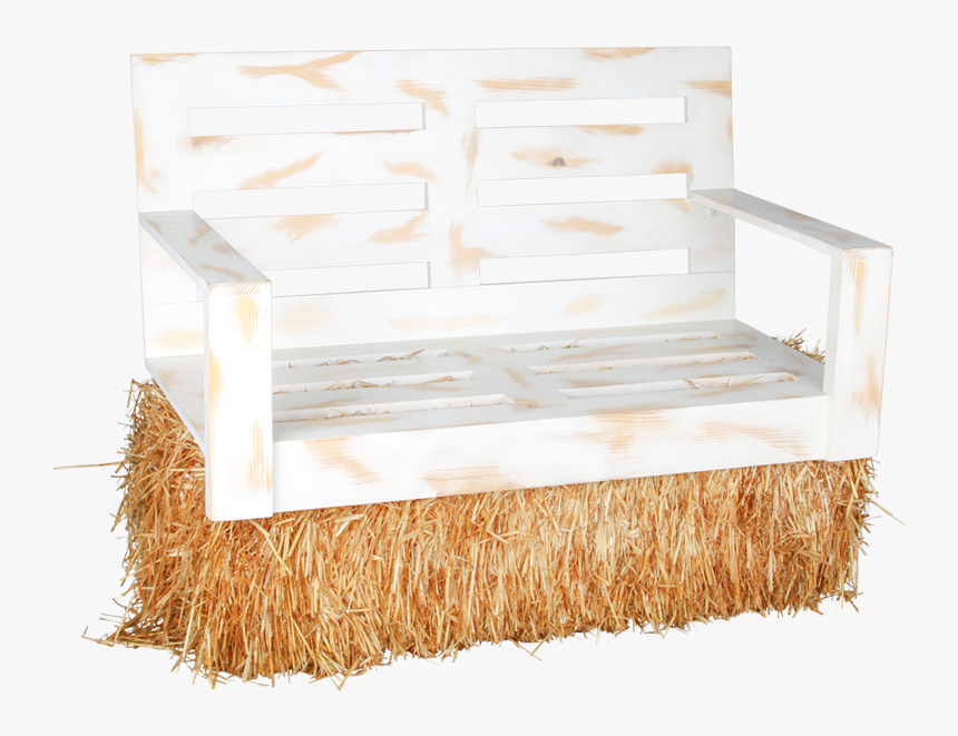 Hay Bale Bench - Bench, HD Png Download
