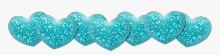 Blue Hearts Png Image - Line Of Blue Hearts, Transparent Png
