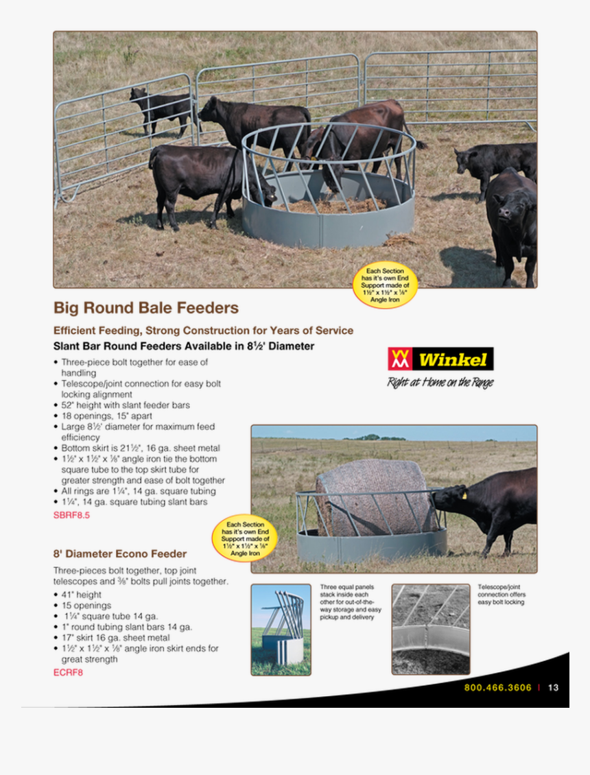 Big Round Bale Feeder - Water Buffalo, HD Png Download