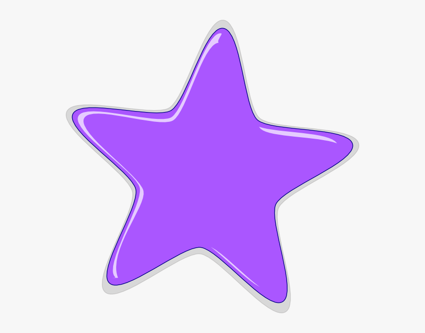 Clip Art At Clker - Purple Star Clipart, HD Png Download