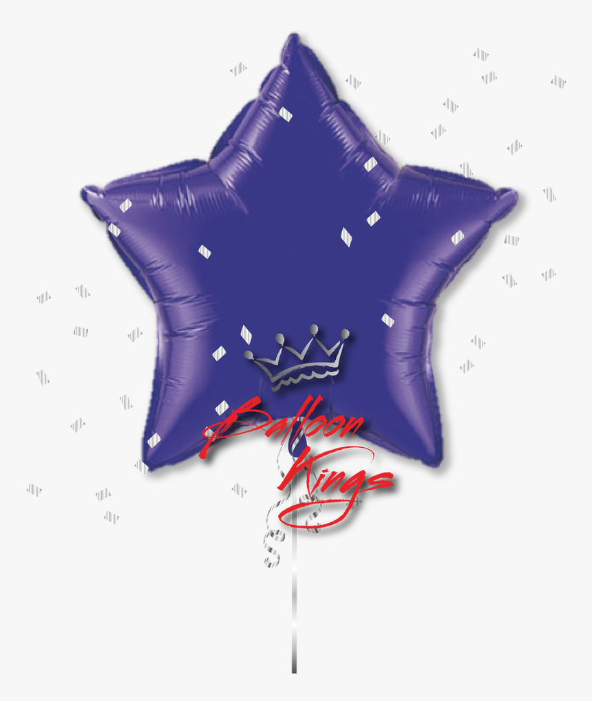 Large Purple Star - Red Star Balloons, HD Png Download