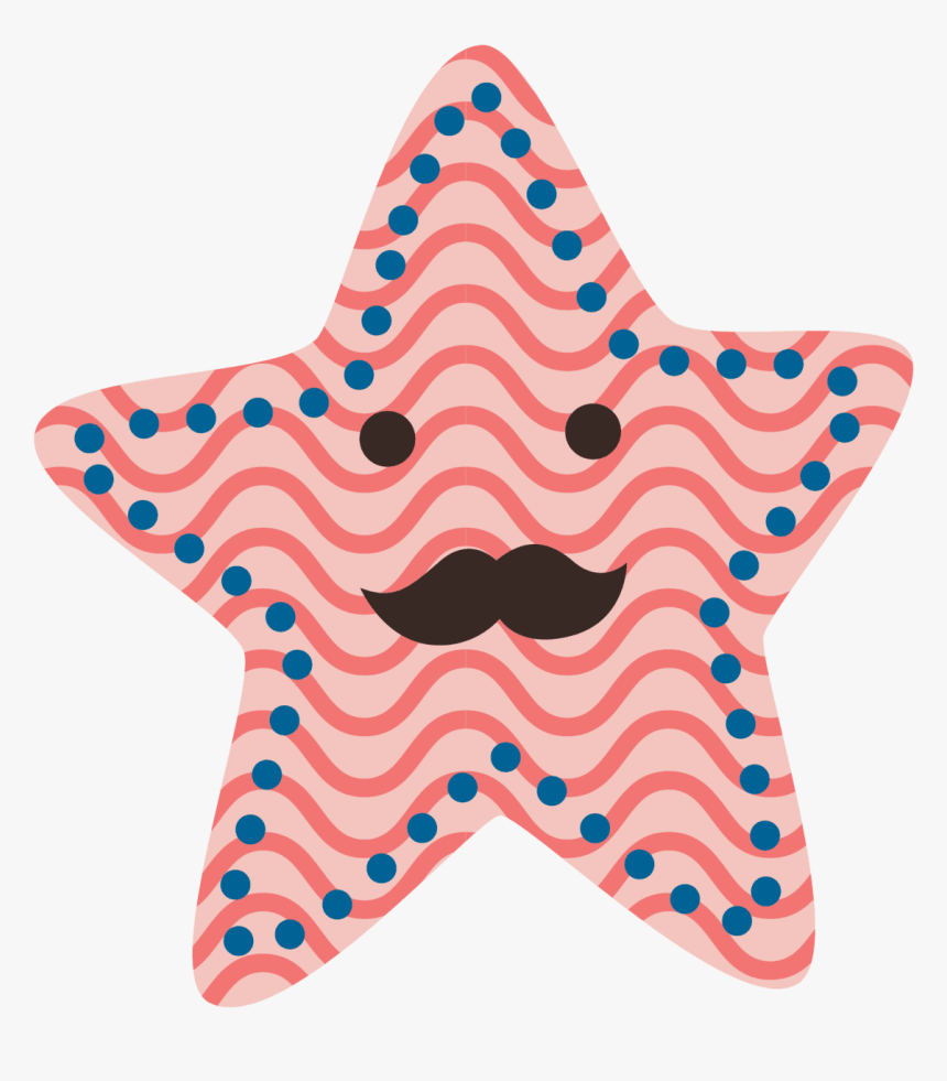By Yenty Jap Fake Tattoo, Moustache Star - Starfish, HD Png Download