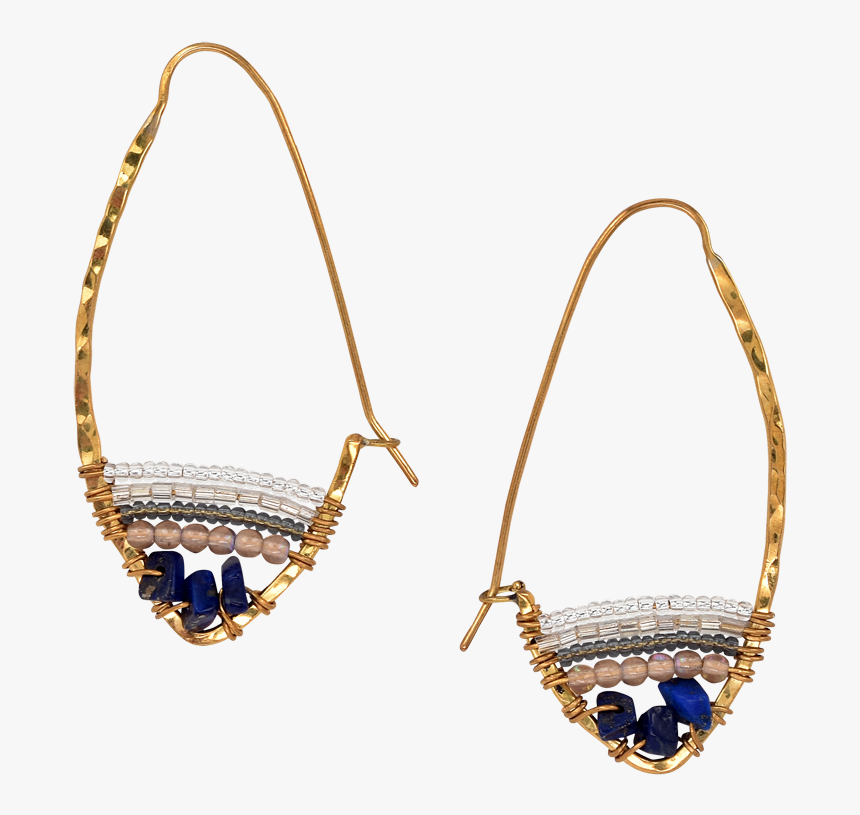 Stone Hoop Earth Collection Earrings - Earrings, HD Png Download