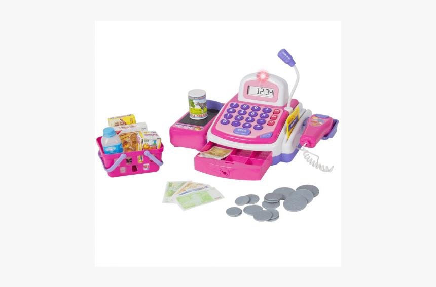 Cash Register Toy Girl, HD Png Download