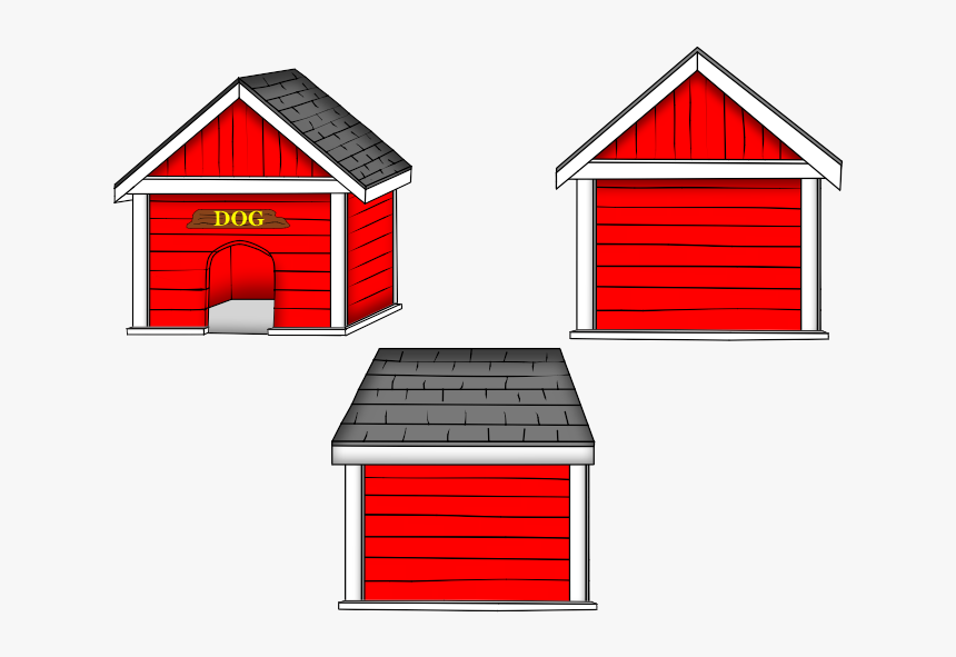 Clipart Dog S Houses , Png Download - Red Dog House Clipart, Transparent Png