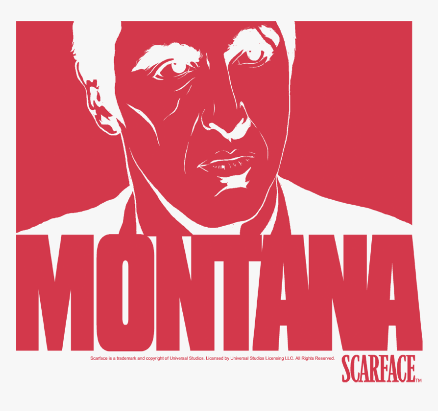 Scarface Montana Face Men S Ringer T-shirt - Poster, HD Png Download