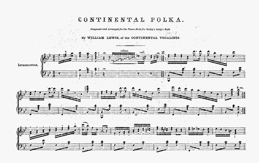 Vintage Sheet Music Clipart Clip Transparent Download, HD Png Download