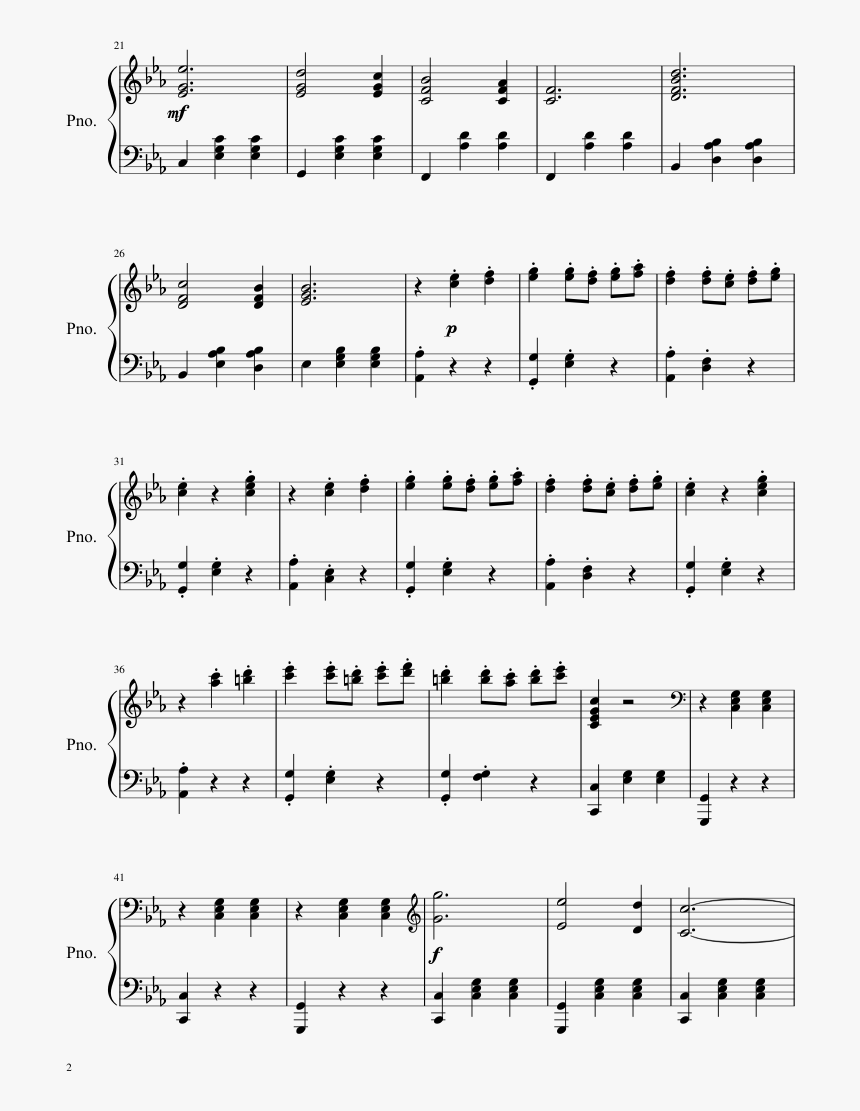 Second Waltz Shostakovich Notes, HD Png Download