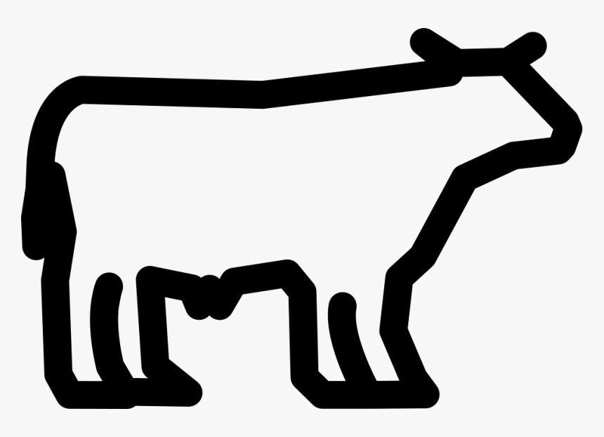 Cow Silhouette - Cattle, HD Png Download