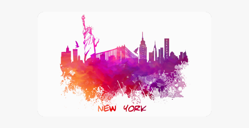 New York City Skyline 7 Doormat 30 X18 - New York, HD Png Download