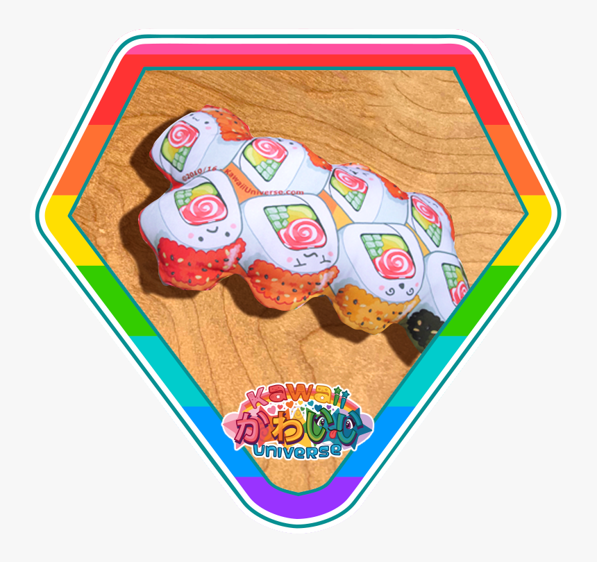 Kawaii Universe Cute Cali Sushi Roll Pillow Pic 01, HD Png Download