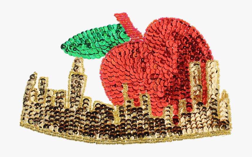 Big Apple Beaded & Sequin Applique - Art, HD Png Download