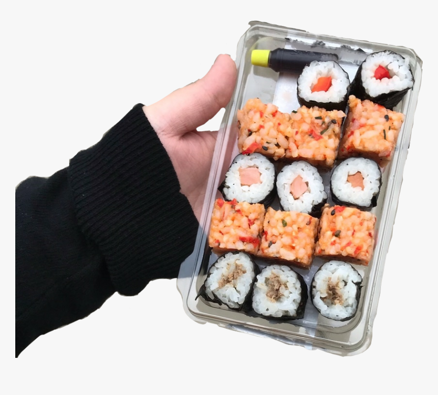 #niche #png #pngs #sushi #lunch #food #fish #hold - California Roll, Transparent Png