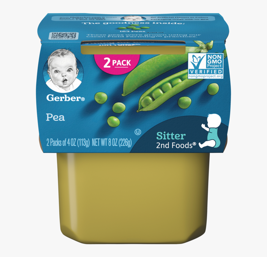 2nd Foods Pea - Gerber 2nd Foods Sweet Potato Turkey, HD Png Download