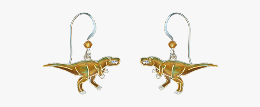 Dinosaur Earrings Clean Up Copy - Earrings, HD Png Download