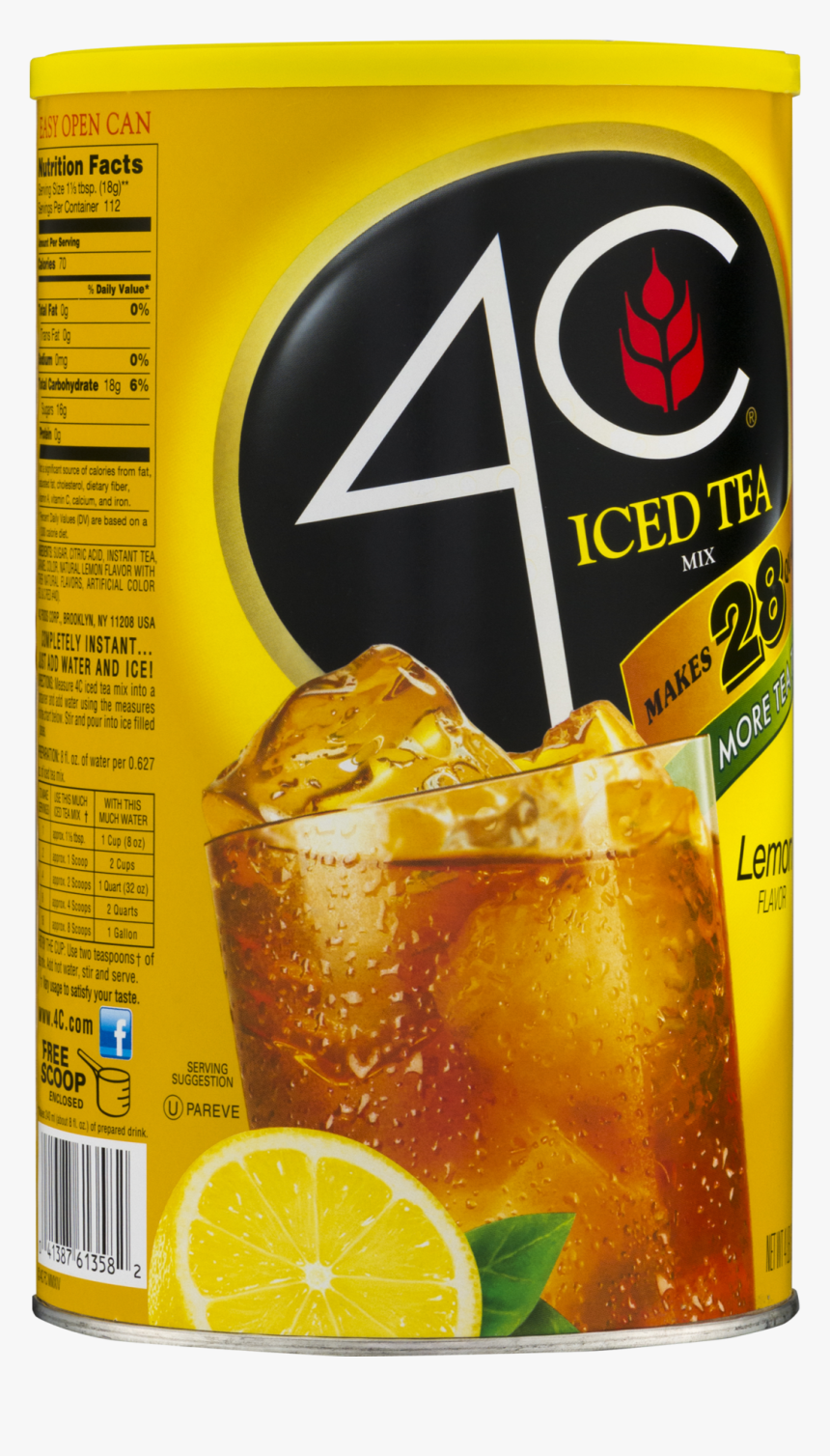 4c Iced Tea Can, HD Png Download