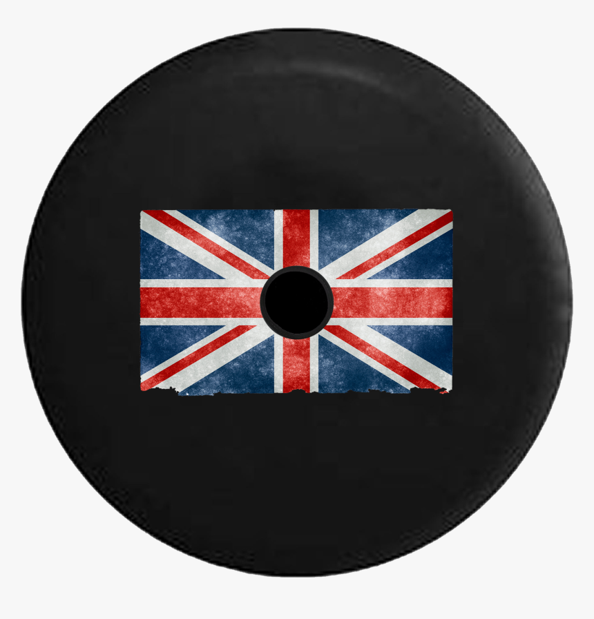Jeep Wrangler Jl Backup Camera Day Distressed Uk English - Union Jack, HD Png Download