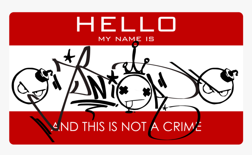 Graffiti Tag On Sticker, HD Png Download