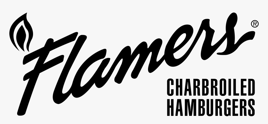 Flamers Hamburgers Logo Png Transparent - Calligraphy, Png Download