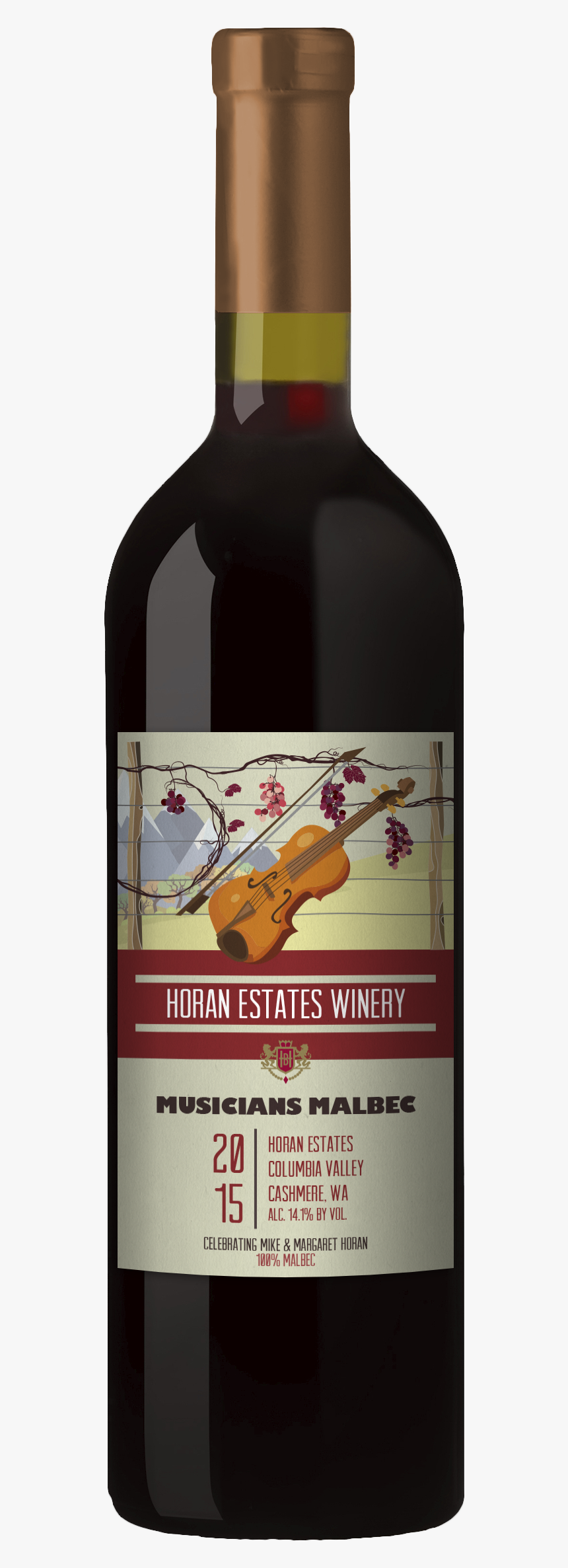 2015 Malbec Bottle Shot-2, HD Png Download