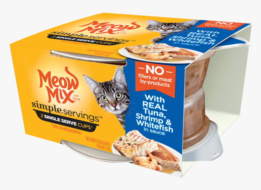 Meow Mix® Simple Servings® - Meow Mix Simple Servings, HD Png Download