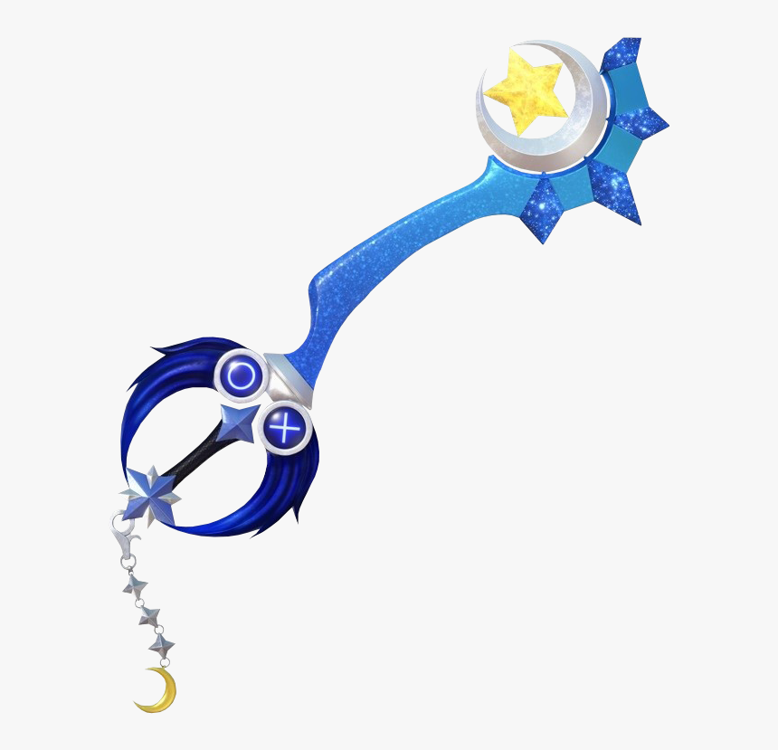 Transparent Kingdom Hearts Crown Png - Kingdom Hearts Midnight Blue Keyblade, Png Download
