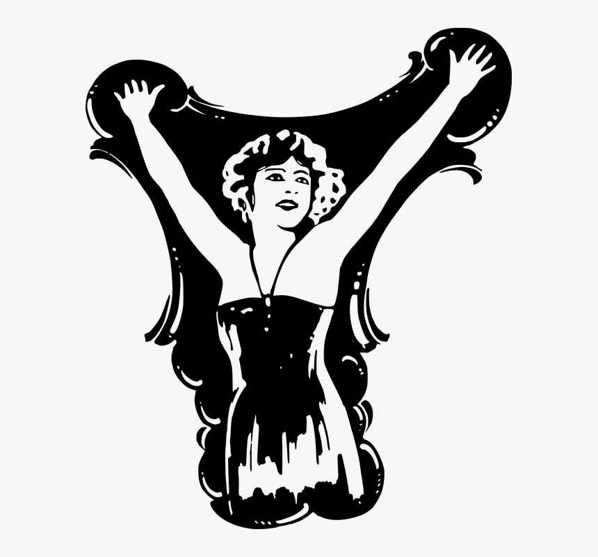 Girl Hands Up Svg, HD Png Download