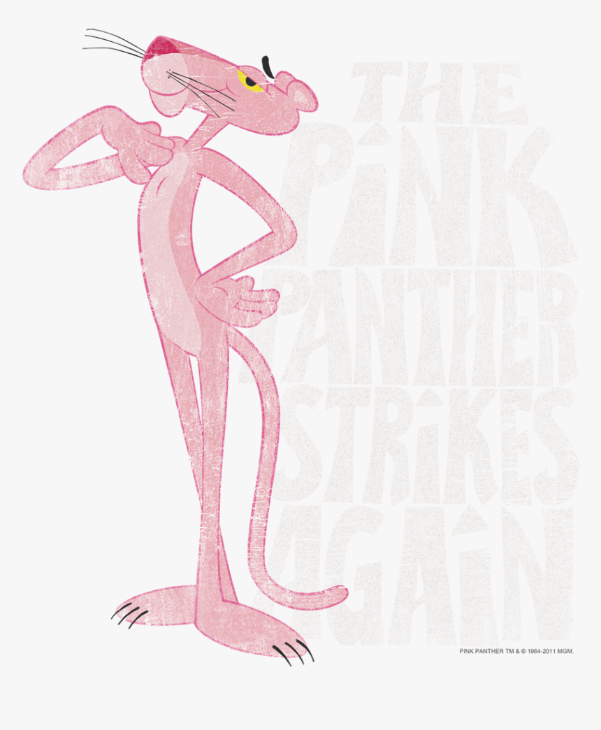 Pink Panther Strikes Again Kid S T Shirt - Cartoon, HD Png Download