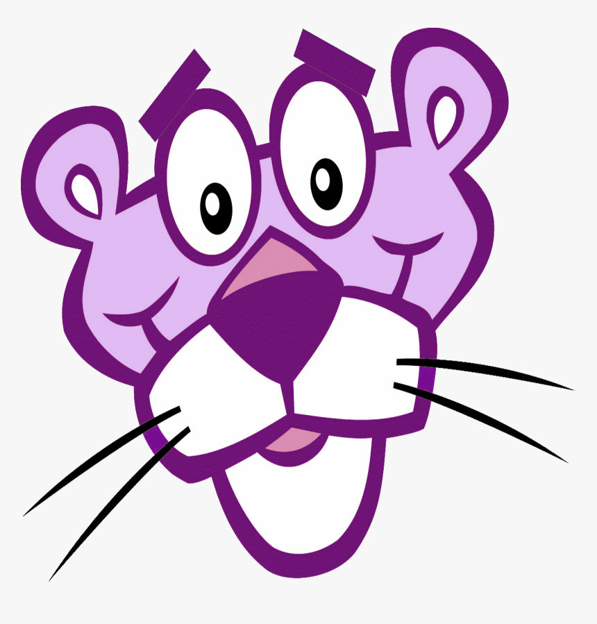 Purple Panther Preschool - Pink Panther Black And White, HD Png Download