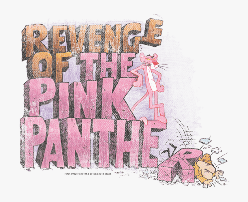 Pink Panther Revenge Men S Regular Fit T-shirt 
 Class - Illustration, HD Png Download