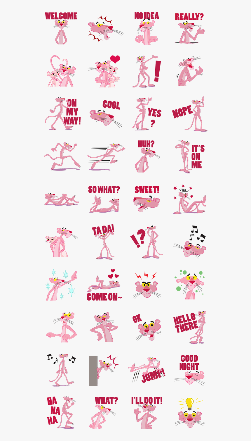 Previewbig - Pink Panther Png Sticker, Transparent Png