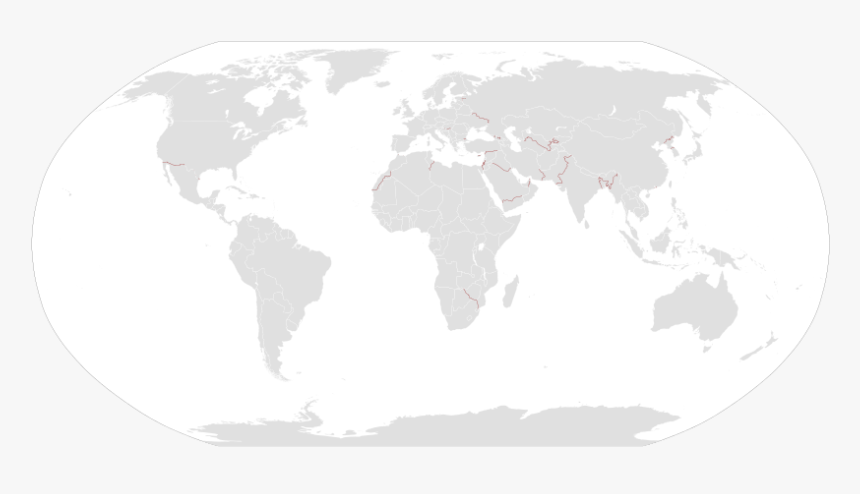 Border Barriers In The World - World Map Wiki Border, HD Png Download