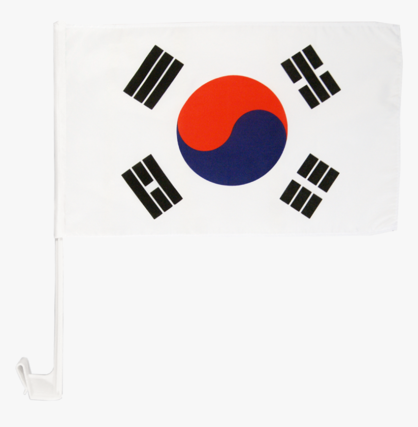 South Korea Car Flag - Flag, HD Png Download