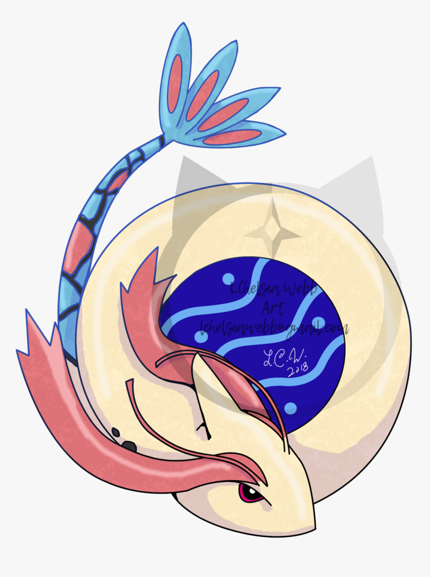 So I Did A Milotic - Illustration, HD Png Download