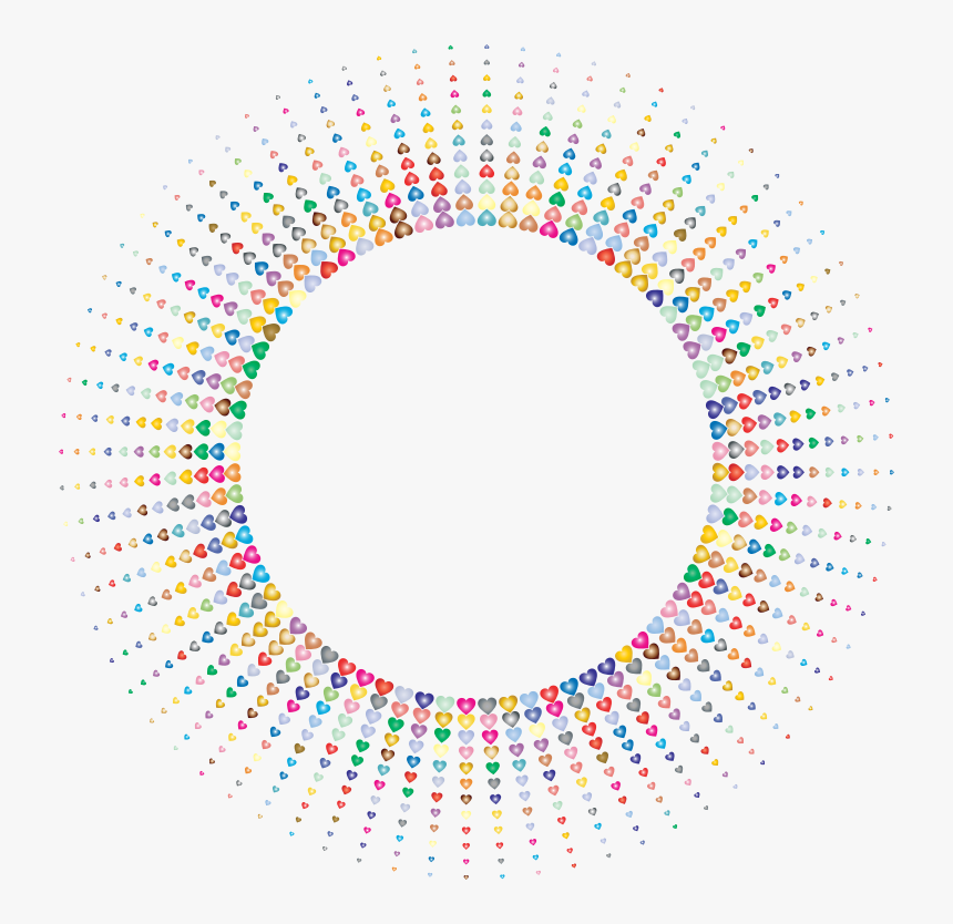 Hearts Sun Burst Prismatic - Circle Burst Png, Transparent Png