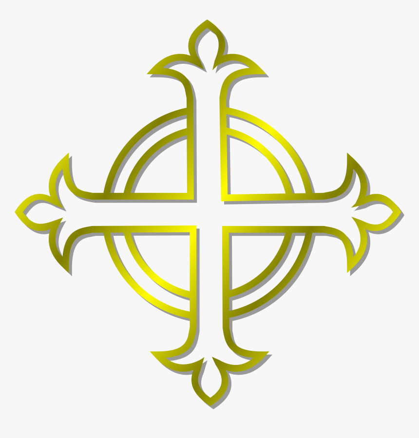 Gold Budded Cross Icons Png - Anglican Clipart, Transparent Png