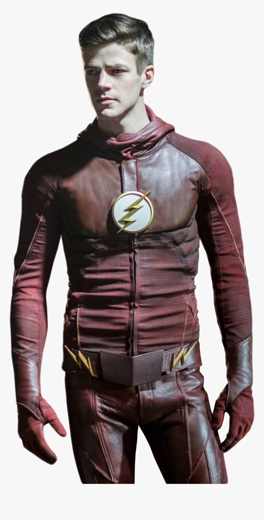 Grant Gustin Con Traje De Flash , Png Download - Flash Grant Gustin Png, Transparent Png