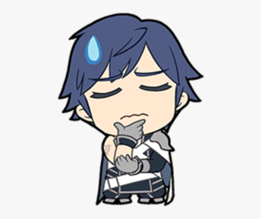 Black Face Facial Expression Nose Human Hair Color - Fire Emblem Discord Emoji, HD Png Download