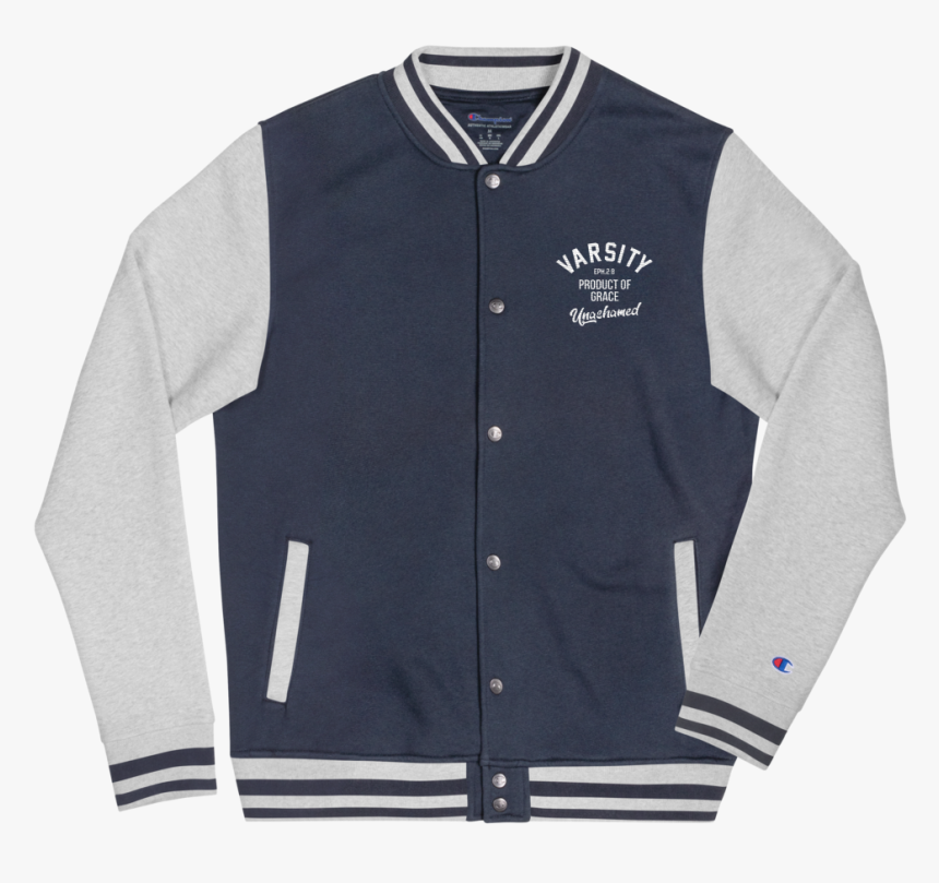 Pog Design Blk Mockup Front Flat Navy Oxford Grey, HD Png Download