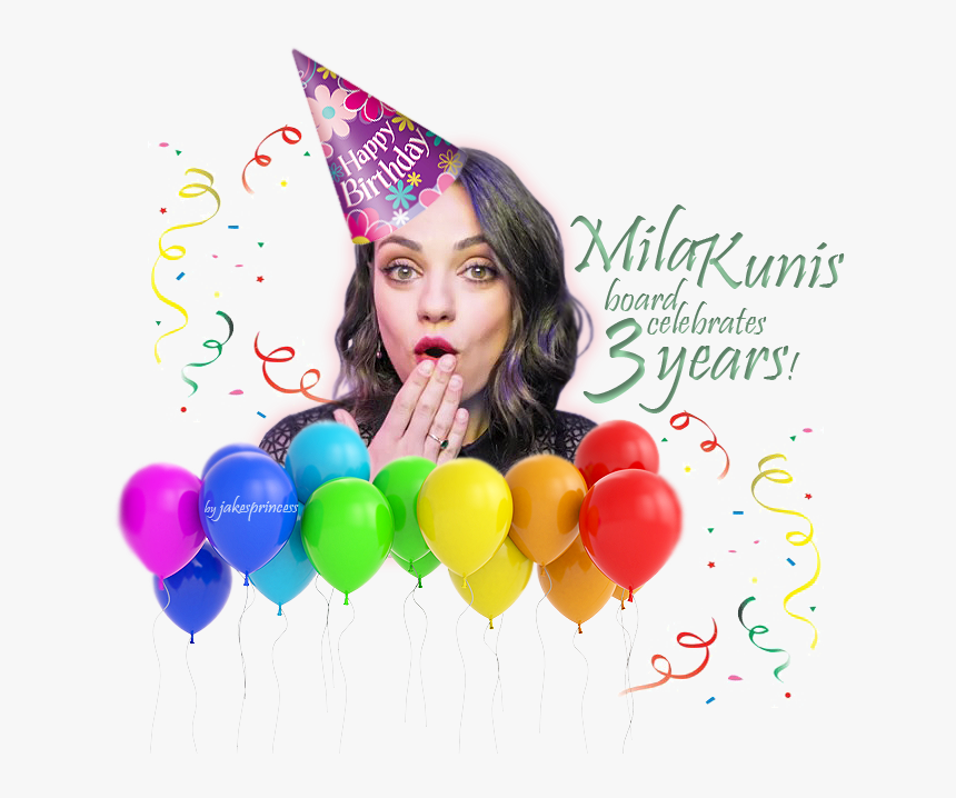 Mila Kunis Board Celebrates 3 Years On Fanforum - Confetti, HD Png Download