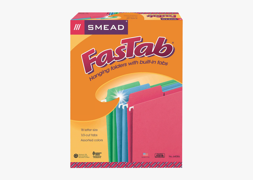 Smead Fastab Hanging File Folders, HD Png Download