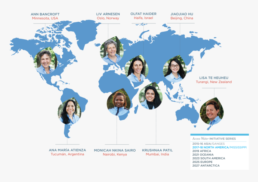 Team Map - Across Antarctica Liv Arnesen And Ann Bancroft, HD Png Download