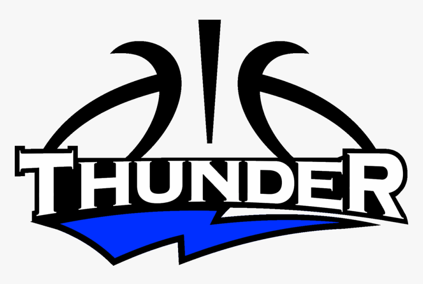 Thunder Basketball Clipart, HD Png Download