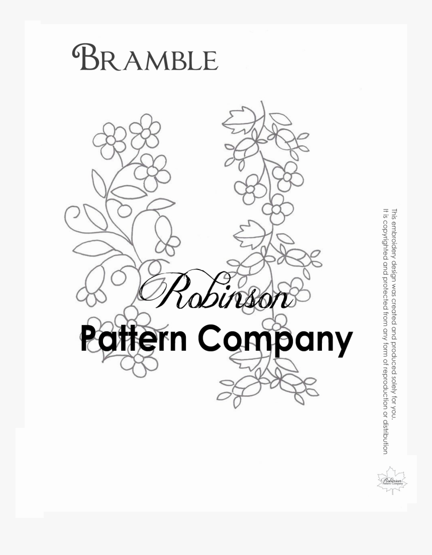 Bramble Hand Embroidery Pattern - Best Things In Life Aren, HD Png Download