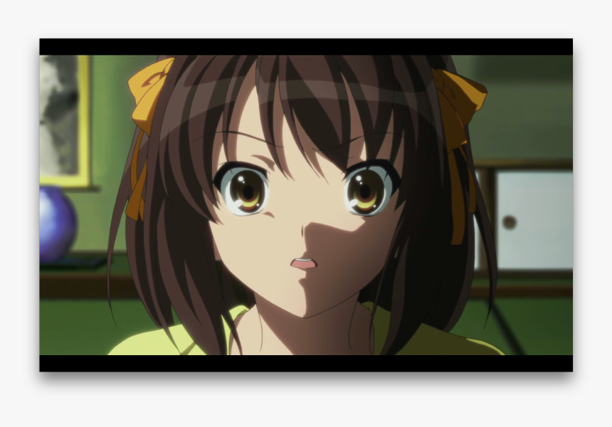 Haruhi Suzumiya Shocked, HD Png Download