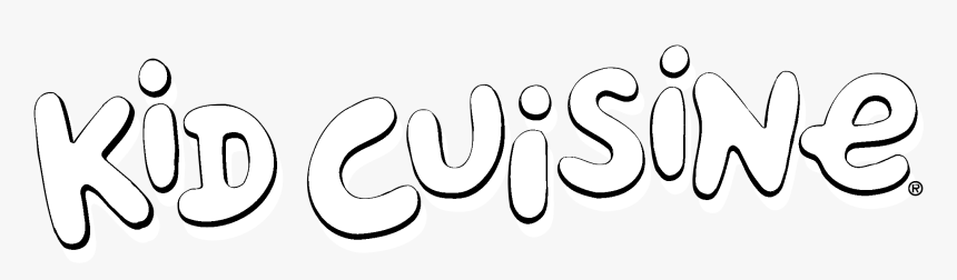 Kid Cuisine Logo Black And White - Calligraphy, HD Png Download